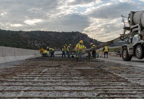 Bridge concrete resurfacing